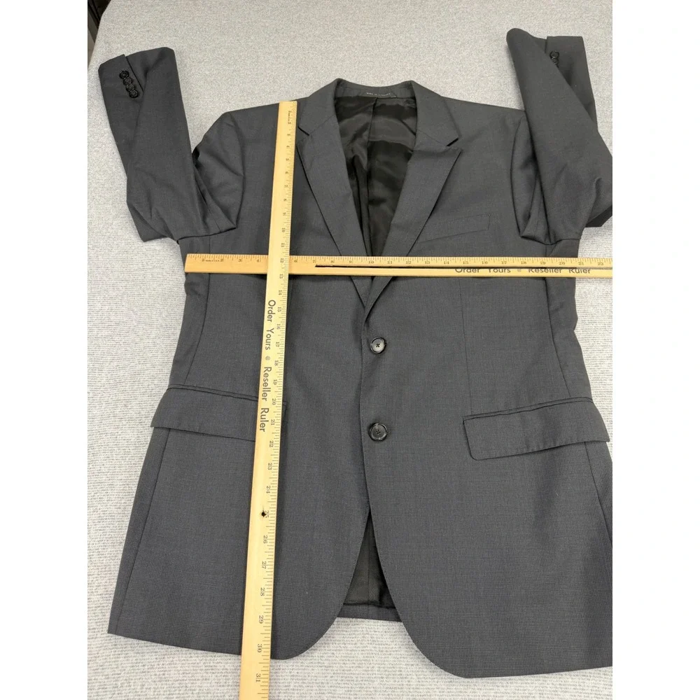 Hugo Boss Hugo Boss James4/Sharp6 Super 100 Grey Virgin Wool Blazer Mens US 42R